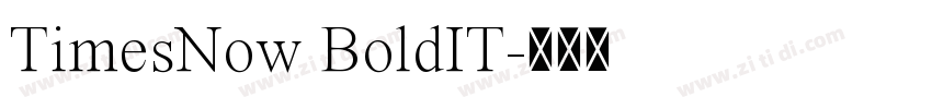 TimesNow BoldIT字体转换 TimesNow BoldIT字体转换